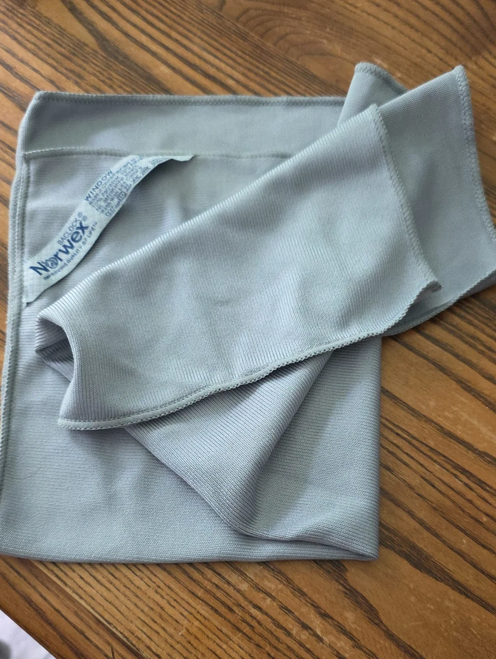 Norwex Light Gray Microfiber Window Cloth